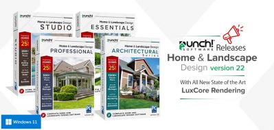 ENCORE SOFTWARE ANNOUNCES PUNCH!® HOME & LANDSCAPE DESIGN v22