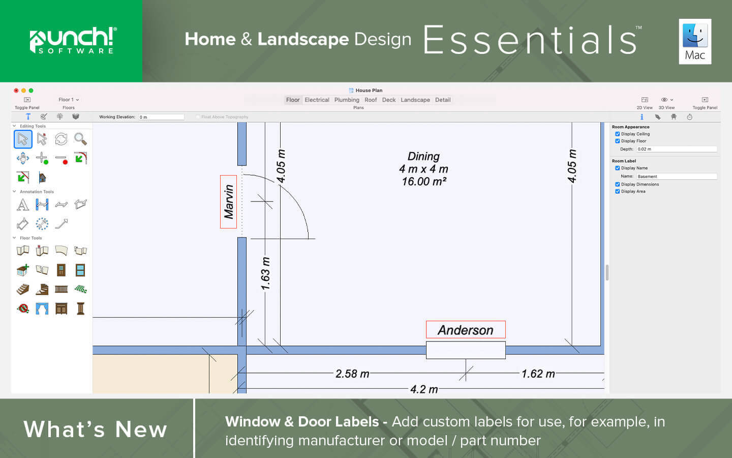 Window and door labels