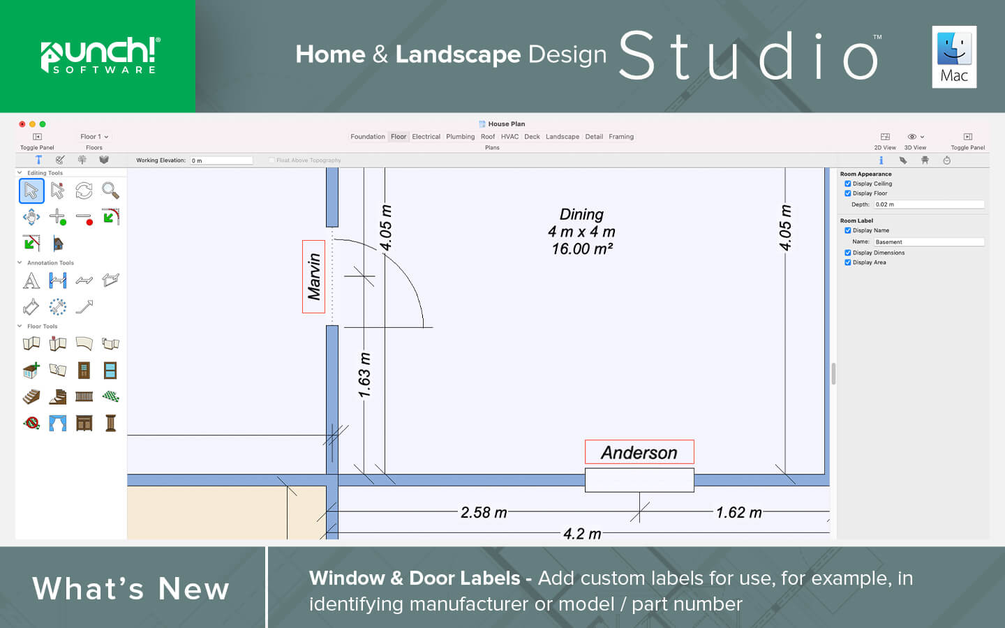 Window and door labels