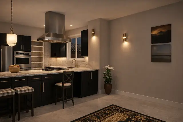 Kitchen refit, Copilot render