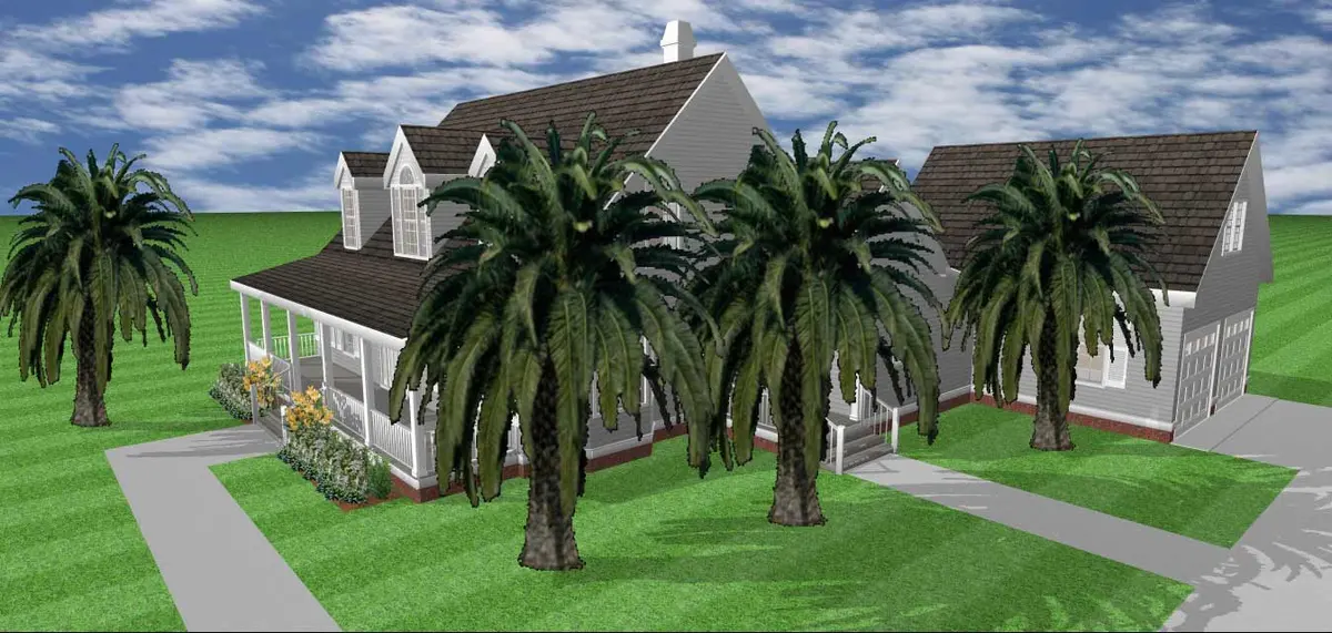 The yard in year three